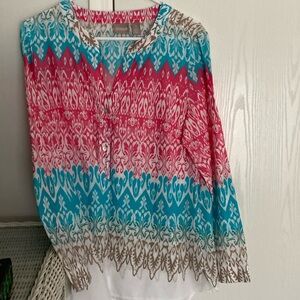 Beautiful Chicos Size one tunic top